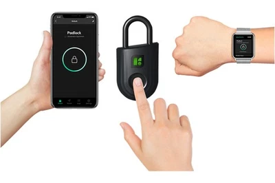 igloohome Padlock Lite SP3 – Cadenas Connecté Compact – Noir - Photo 1/4