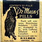 DR. MEANS' CO DR. MEANS' BOX w HUGE BIRD LEBANON PENNSYLVANIA GREAT GRAPHICS  — photo 2