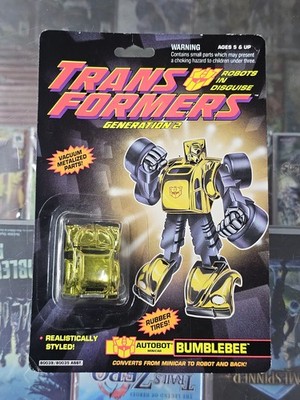 Transformers Original G2 1993 Minibot Bumblebee MOSC Sealed Autobot Gold NEW