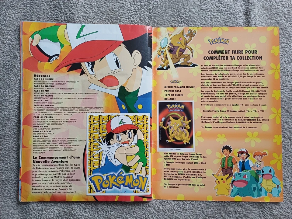 Album Pokémon Sticker Série 1 Merlin - Photo 3/4