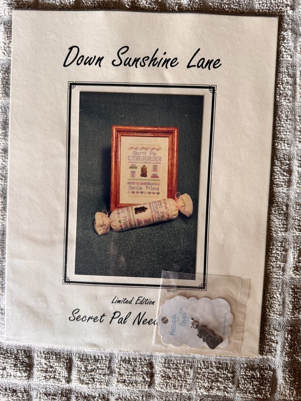 Down Sunshine Lane Secret Pal Needle Roll Cross Stitch Chart Limited Edition OOP
