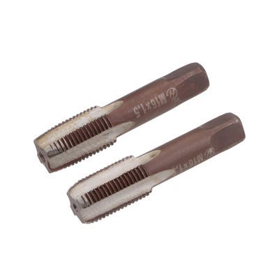 Metric Hand Tap M16 Thread 1.5 Pitch 4 Straight Flutes H2 Alloy Tool Steel 1Pair