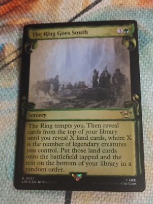 SILVER SCROLL FOIL The Ring Goes South - LotR - NM - Magic: The Gathering MTG