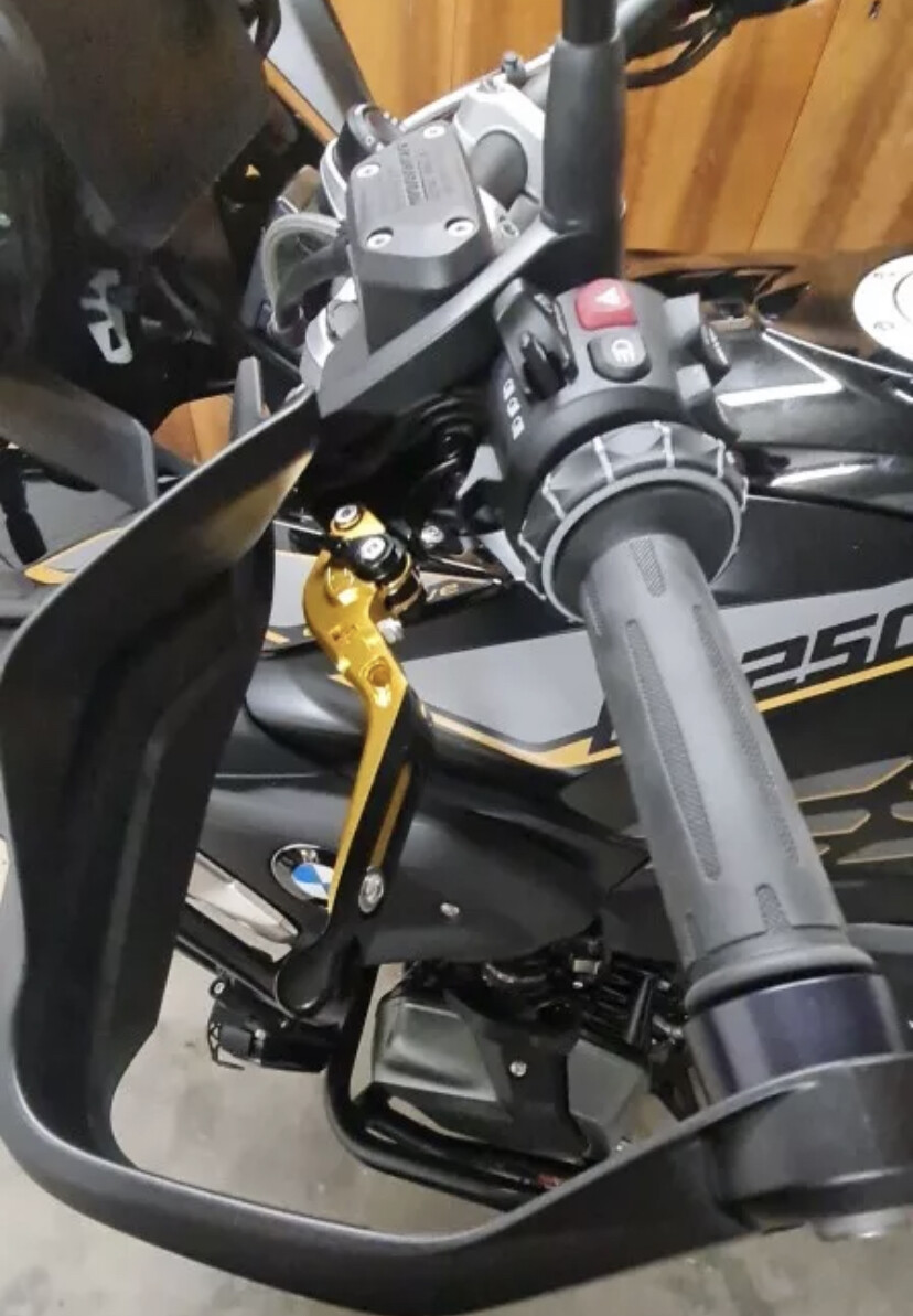 Leviers r1250gs flip up haut de gamme taillés dans la masse gris techno - 4