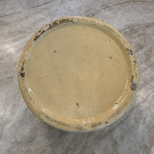 Rare Antique Yellow Ware Hanging Salt Box Vintage 1900-1910 Yellowware - Picture 8 of 8