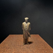 Chinese old antique Collection Asian Brass Chairman Mao Exquisite statue