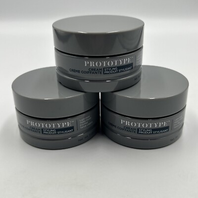 Prototype Styling Cream Light Hold Matte Finish Pomade  3oz. Lot Of 3