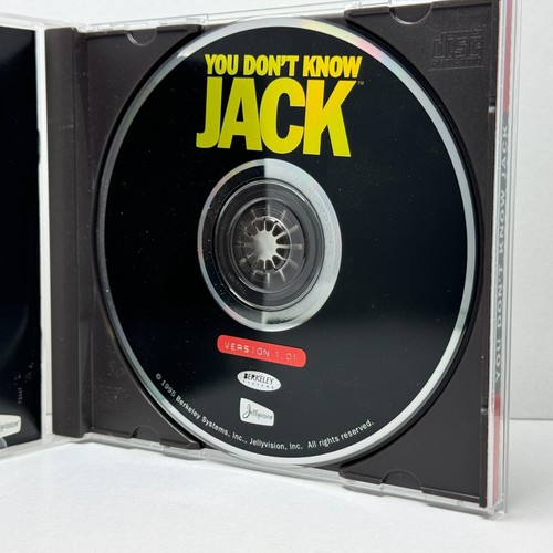 You Dont Know Jack PC CD Version 1.01 1995 Comes With The Users Manual Berkeley - Picture 4 of 5