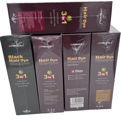 MEIDU - Instant Hair Dye Shampoo 3 in 1-Herbal Ingredients CHOOSE