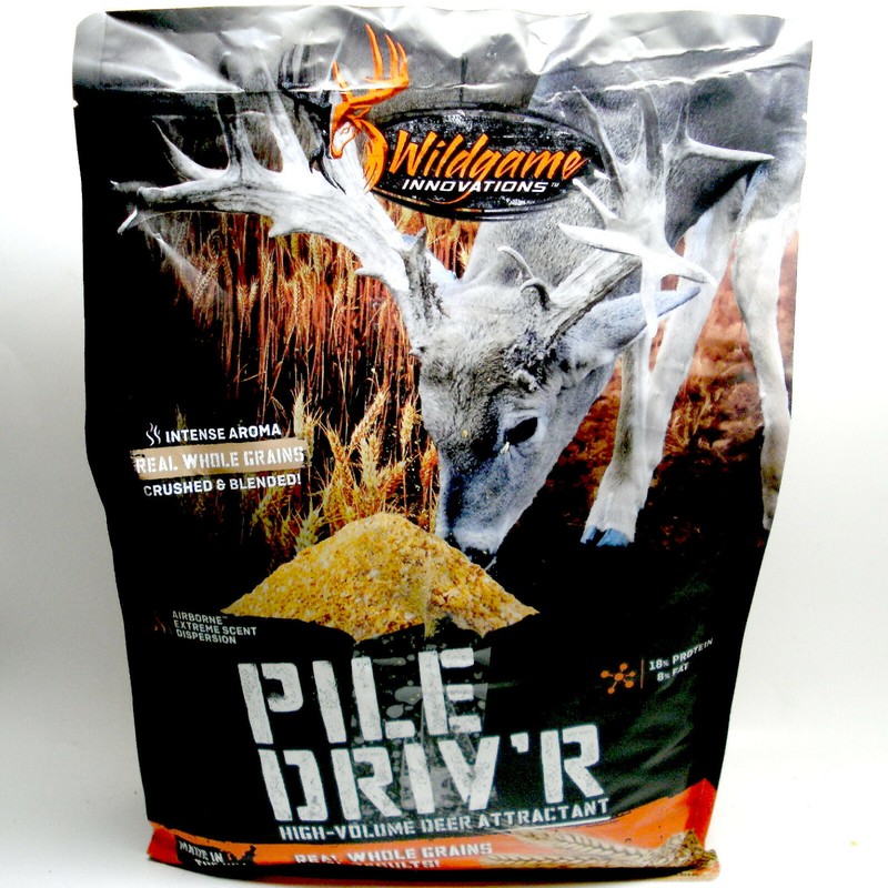 WILDGAME INNOVATIONS 5# PILE DRIV'R AIRBORNE AROMA SCENT GRAINS DEER ATTRACTANT 