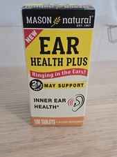 Mason Natural Ear Health Plus, 100 Tablets  Inner Ear Health 