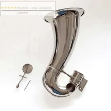 Bass Clarinet Bell +key clarinet parts Nickel plated Excellent