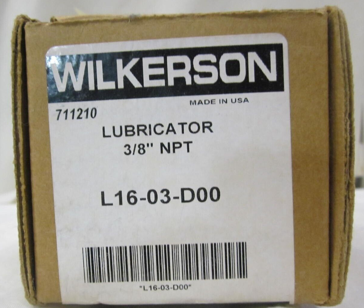Lubrificateur De Ligne Pneumatique Wilkerson L16-04-000 - 1/2 Pouce NPT - Neuf Pour Compresseur D'air