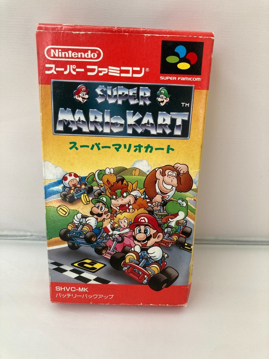 MARIO KART SFC Super Famicom SNES NTSC-J JAPAN /w Box Instruction
