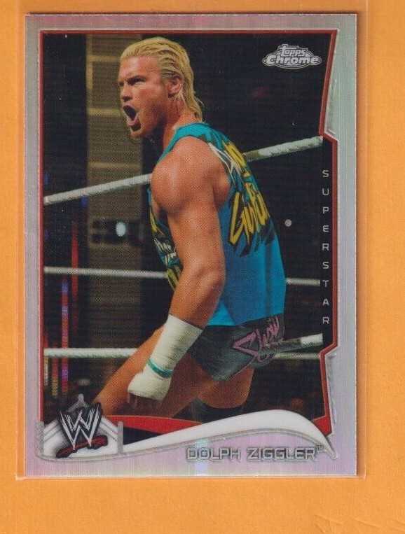 Dolph Ziggler 2014 Topps Chrome WWE Refractor Card # 18 $1.00 Shipping