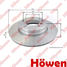 Fits BMW 5 Series 2003-2010 2.0 D 2.5 3.0 Brake Disc Front Howen #1