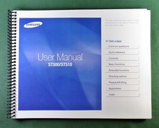 Samsung ST500 ST510 Instruction Manual: Full Color 110 Pages  Protective Covers
