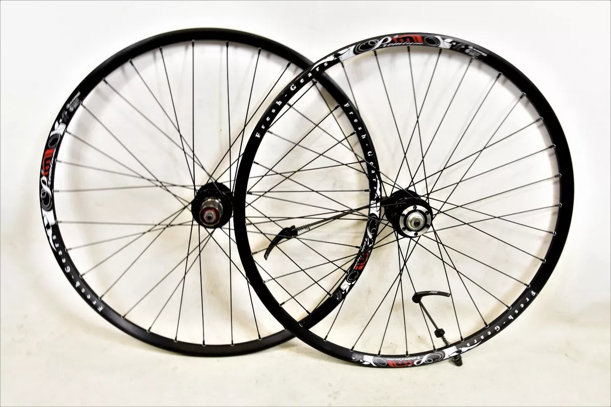 PAIR MTB WHEELS 26 559 x 18 PREMIUM FRESH GEARS RIM 8 9 10 SPEED CASSETTE DISC