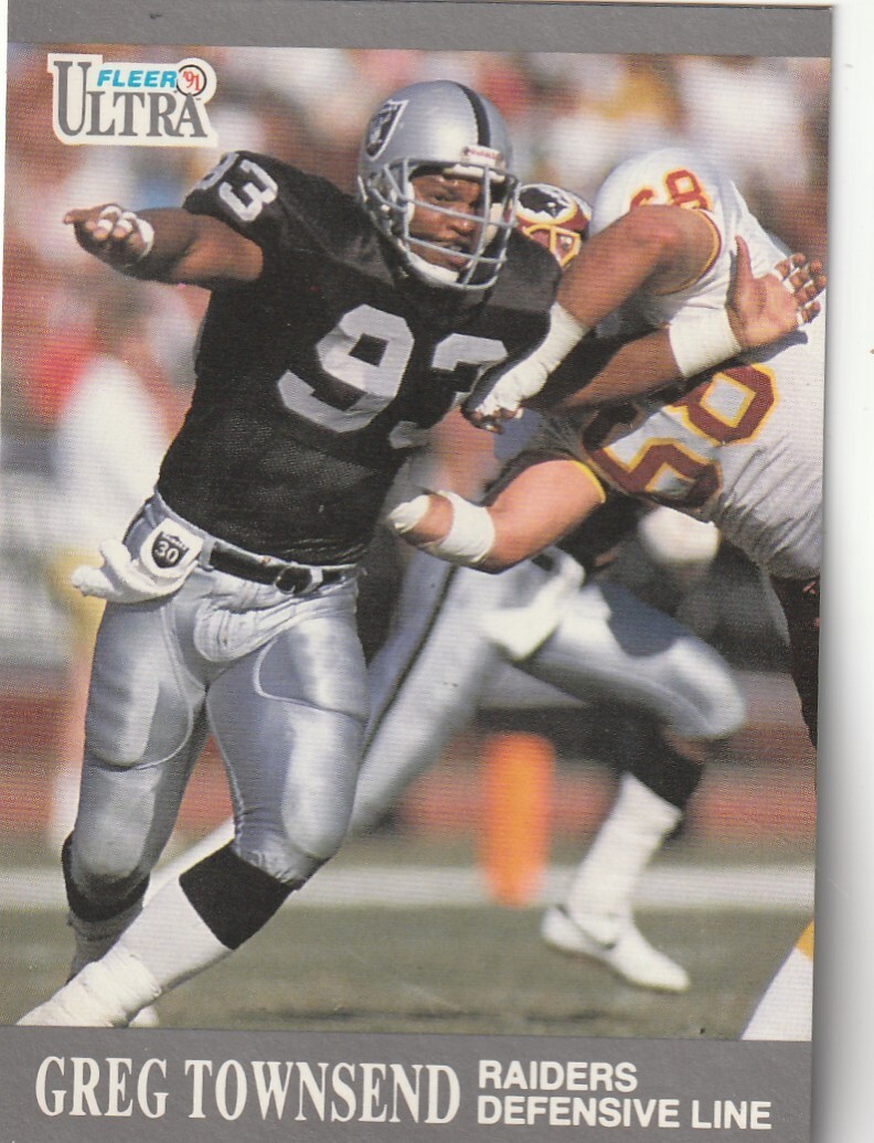 FREE SHIPPING-MINT-1991 Ultra #85 Greg Townsend Raiders