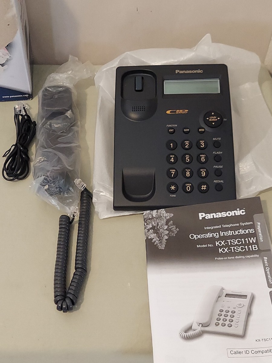 Panasonic KX-TSC11B 1- Line Corded Phone, Caller ID / Call Waiting