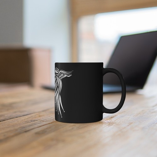Phoenix Black Becher 11oz, magische mystische Kaffeetasse, skurrile schwarze Teetasse - Bild 7 von 7