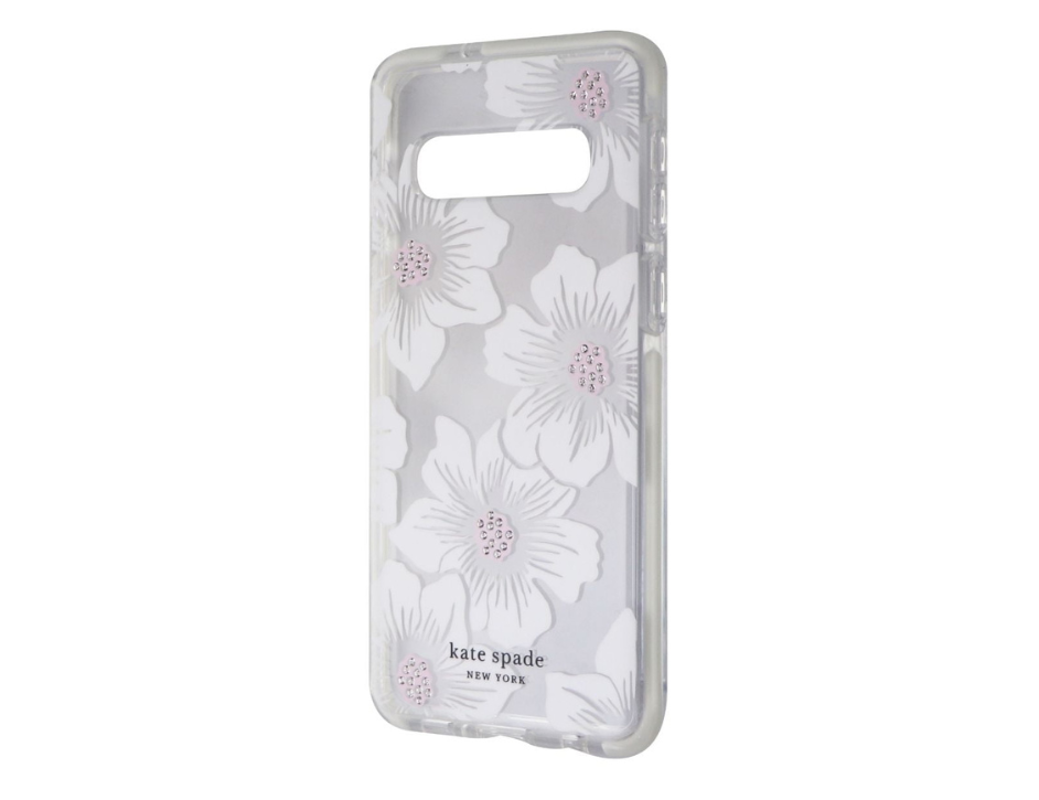Kate Spade Hardshell Clear Case for Samsung Galaxy S10 Hollyhock