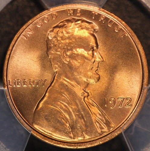 1972 LINCOLN PENNY PCGS MS-65RD *FANTASTIC!!* LOT # LOT 439