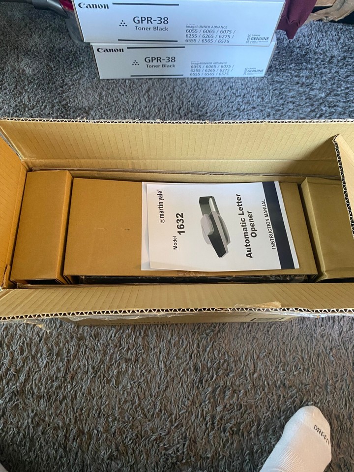 Martin Yale 1632 Automatic Electric Letter Opener Gray NEVER USED