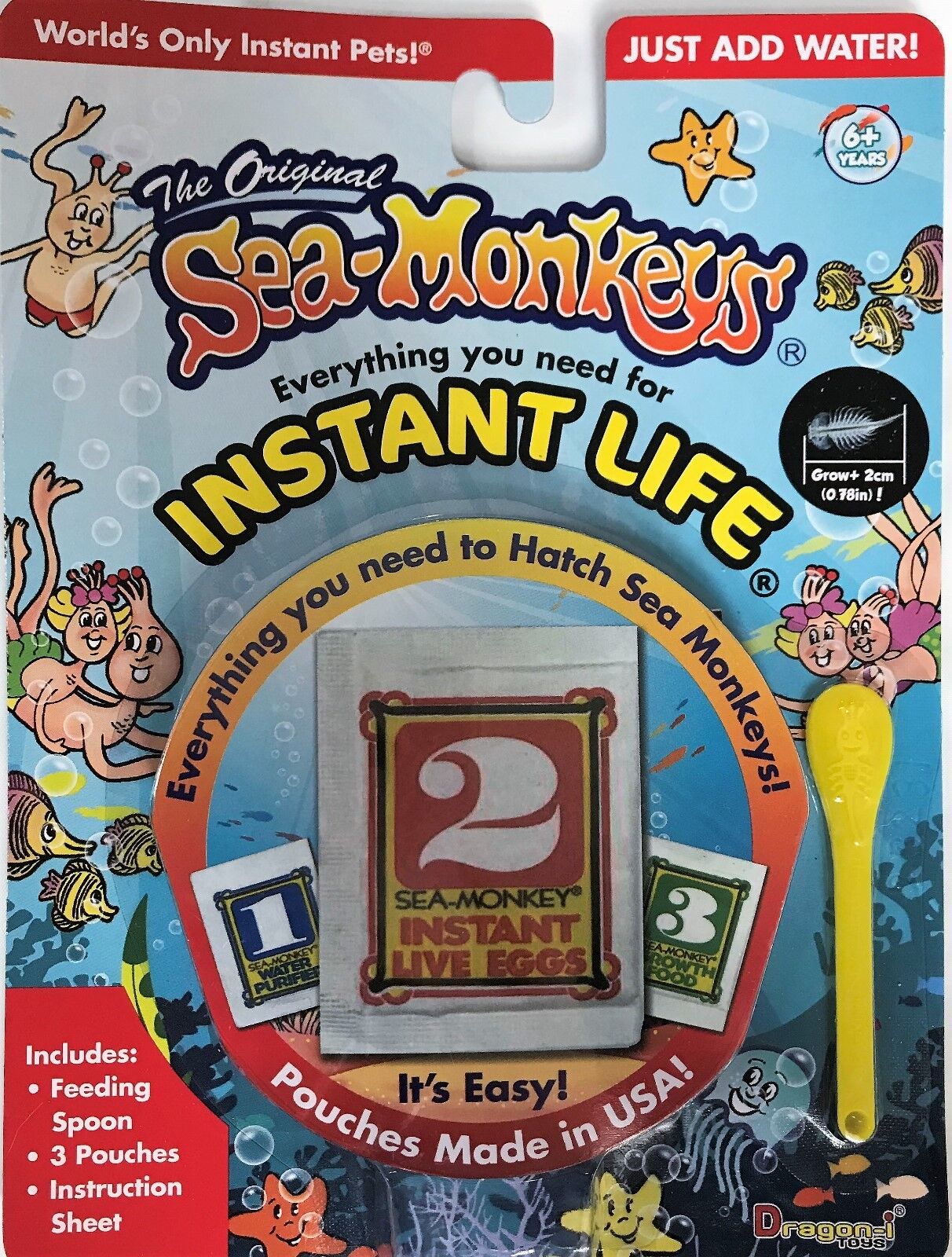 Amazing Live Sea Monkeys Original Instant Life Monkey 23231C