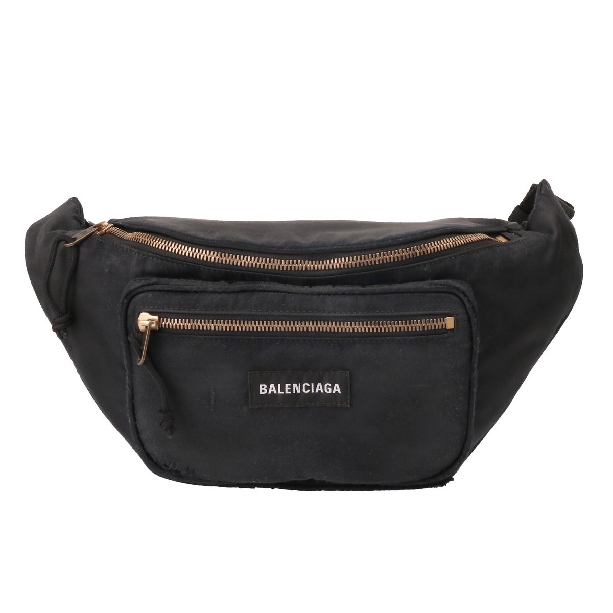 BALENCIAGA Body Bag Waist Bag EXPLORER Nylon Damaged 482389 2AA2C 