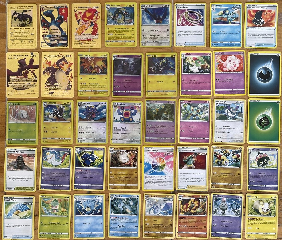 Pokemon Cards Almost No Duplicates +Pokemon Cards Album Total lot
