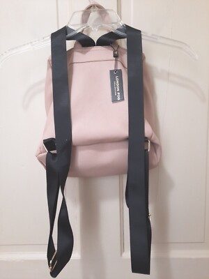 NWT London Fog Collection Pebbled Vinyl Pale Pink Backpack  display picture 3
