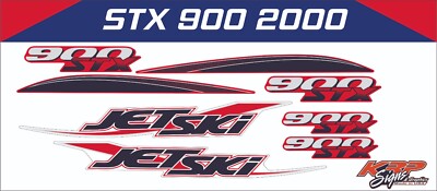 KAWASAKI STX 900 2000 Graphics / Decal / Sticker Kit CUSTOM RED | eBay
