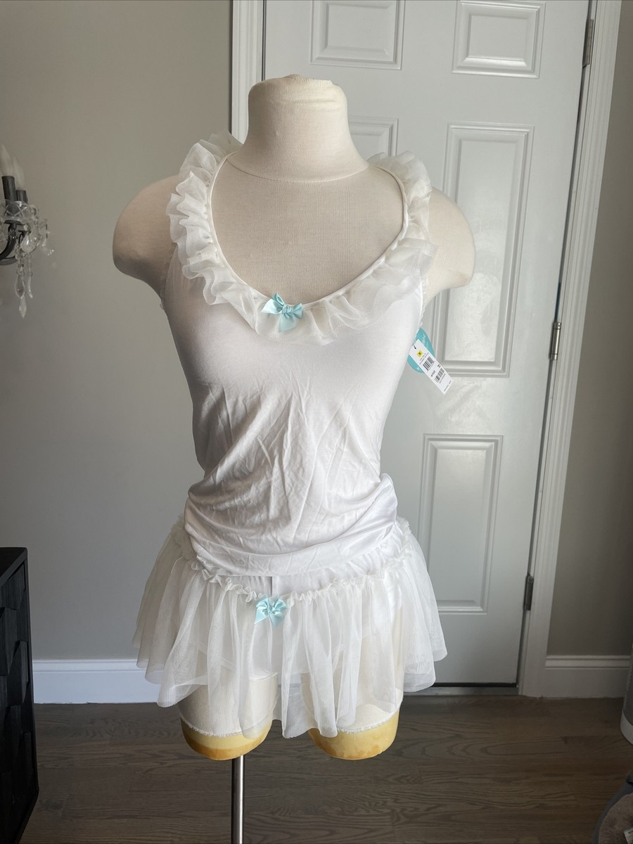 Blue Betsey Johnson Lingerie Bridal White Set Medium