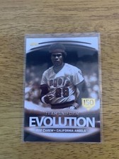 2019 Topps Evolution Of Team Logos 150Th Anniversary Mike Trout Rod Carew 1/150￼