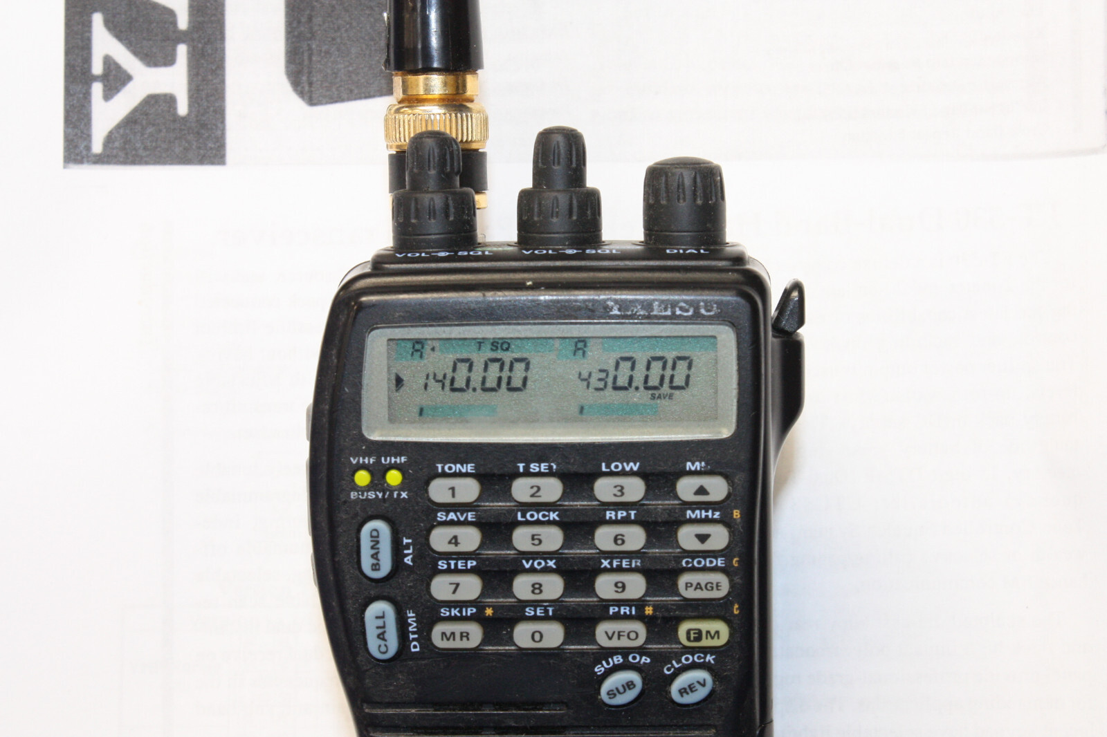 Yaesu FT530 2M/440MHz Dual Band 5W FM Transceiver 4D280300 eBay