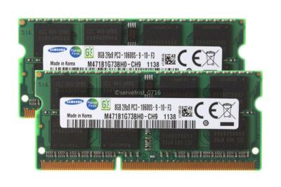 16GB 2x8GB DDR3 1333MHz 2RX8 PC3-10600S SO-DIMM RAM Laptop Speicher für HP 8760w