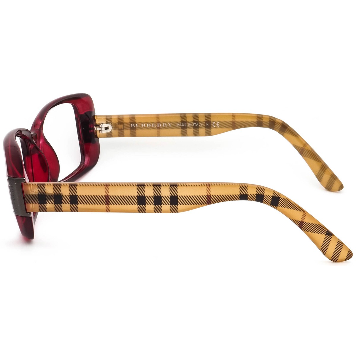 Burberry Sunglasses Frame Only B 4087 3014/11 Bordeaux/Plaid
