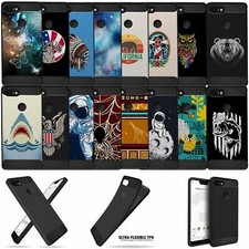 For Google Pixel 3A XL Armor Cover with Carbon Fiber Texture Flexible Case