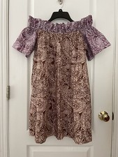 NWT Free People Paisley Sophie Off The Shoulder Dress Size S Msrp 128