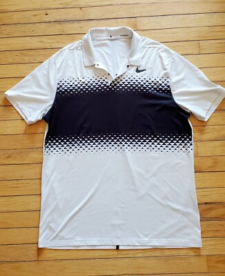 Nike Tiger Woods Golf Collection Polo Shirt L White TPC San Antonio  Embroidered