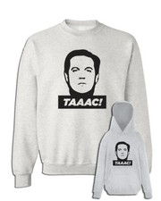 Felpa Renato Pozzetto TAAAC! Ragazzo di campagna grigia comici italia regalo