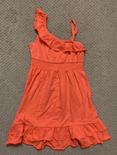 Girls Orange Off The Shoulder Dress Gap Kids - Size 6/7