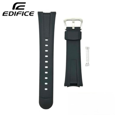CASIO EDIFICE Original Schwarz Uhrenarmband Band 10447496 für EF-305-1AV EF-3...
