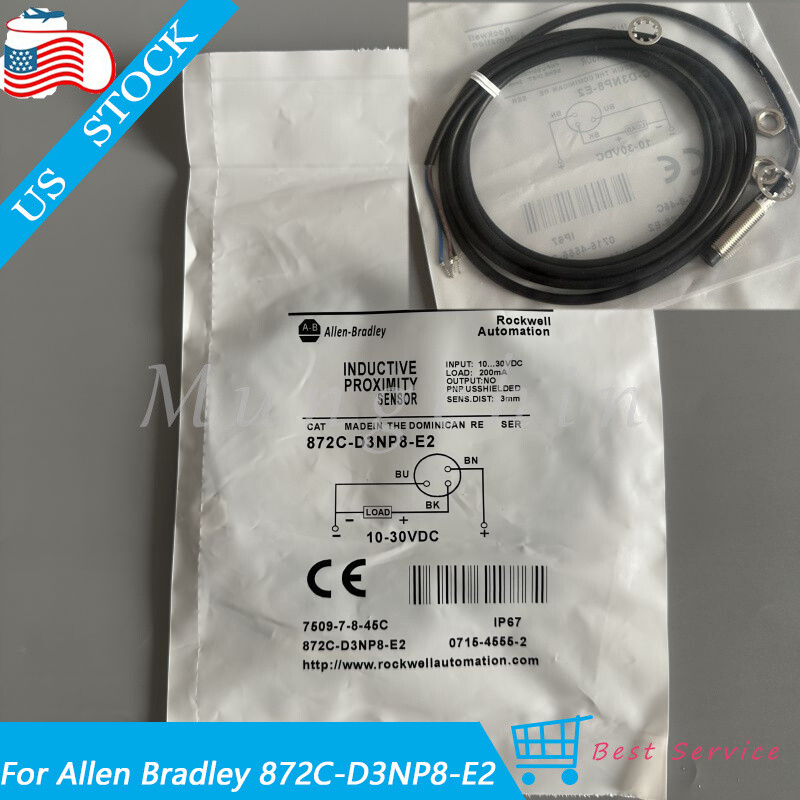 New In Bag Inductive Proximity Sensor For Allen-Bradley 872C-D3NP8-E2 ...