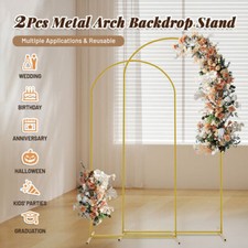 Arch Backdrop Stand Golden Fit for Birthday Party Graduation Ceremony Decoration