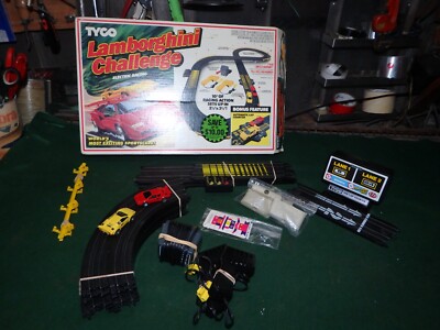 Tyco Lamborghini Challenge Slot Cars Complete Set | eBay