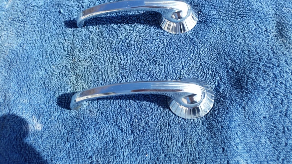 54 1955 1956 1957 Buick Special Century Roadmaster manijas de puerta interiores OEM org Foto 3 de 4