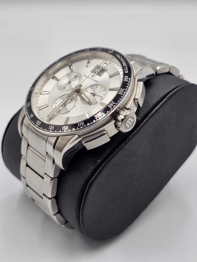 MAURICE LACROIX MENS WRISTWATCH MI1098 SAPPHIRE CRYSTAL QUARTZ