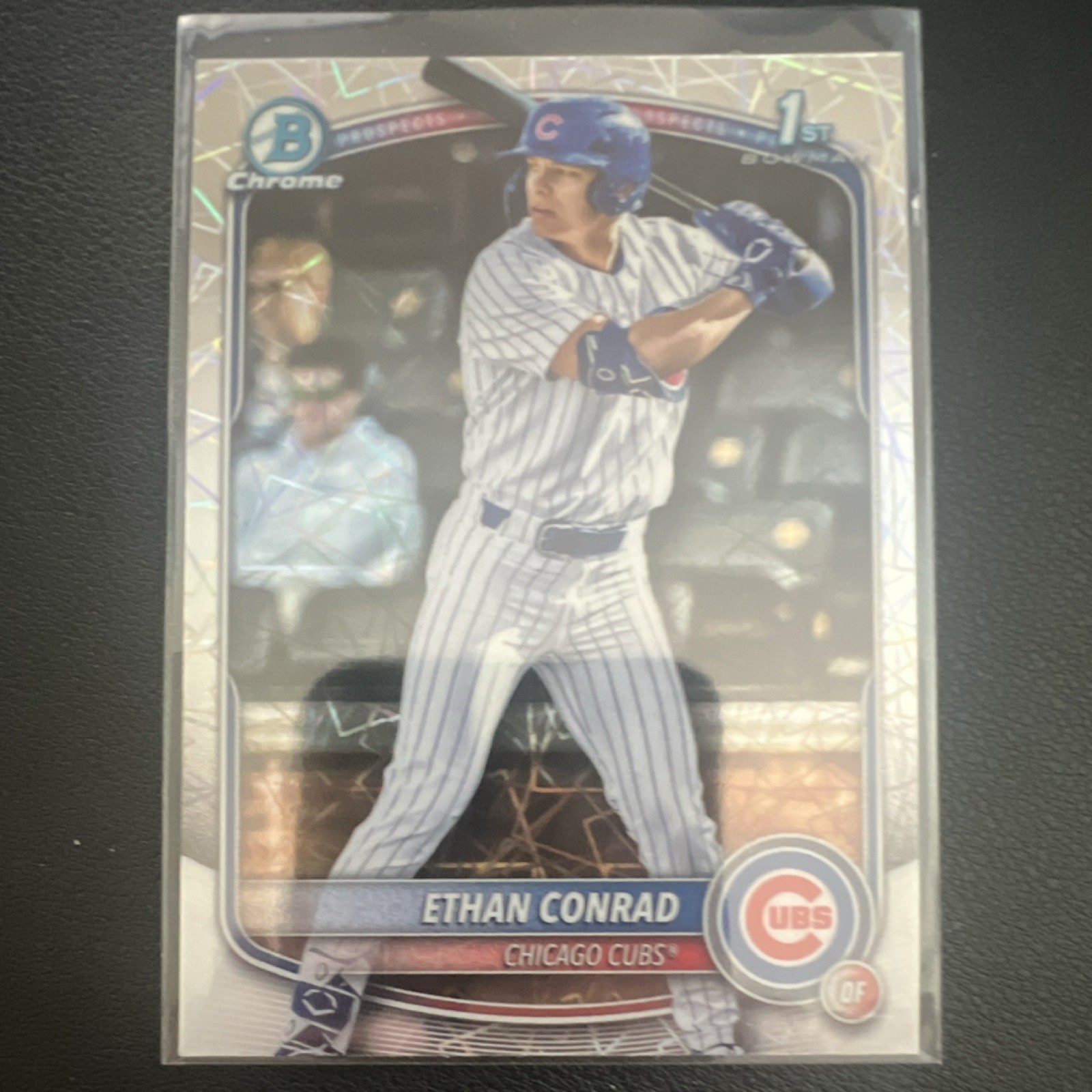 Topps Bowman Draft Chrome Laser 1st Bowman Prospect Ethan Conrad #BDC-17 2025